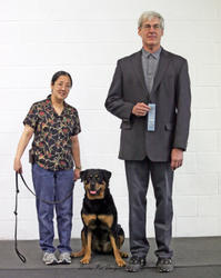 Freya's first Rally Obedience title - 11/15/09